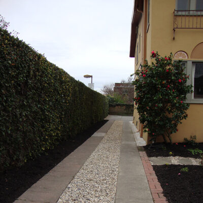 Gravel reduces the need for weeding and watering